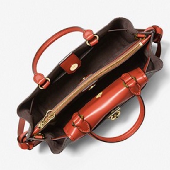 Michael Michael Kors Hamilton Legacy Small Logo Belted Satchel - Picture 3 of 16